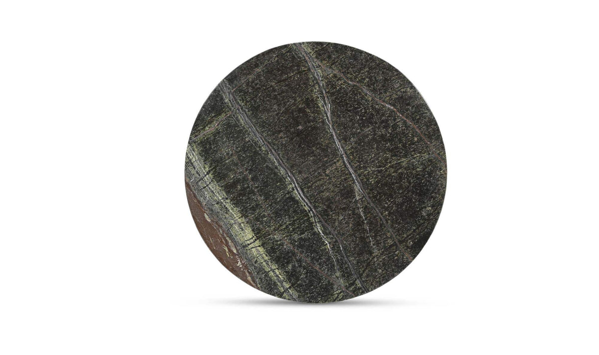 Dusk Rainforest Green Marble Accent Table