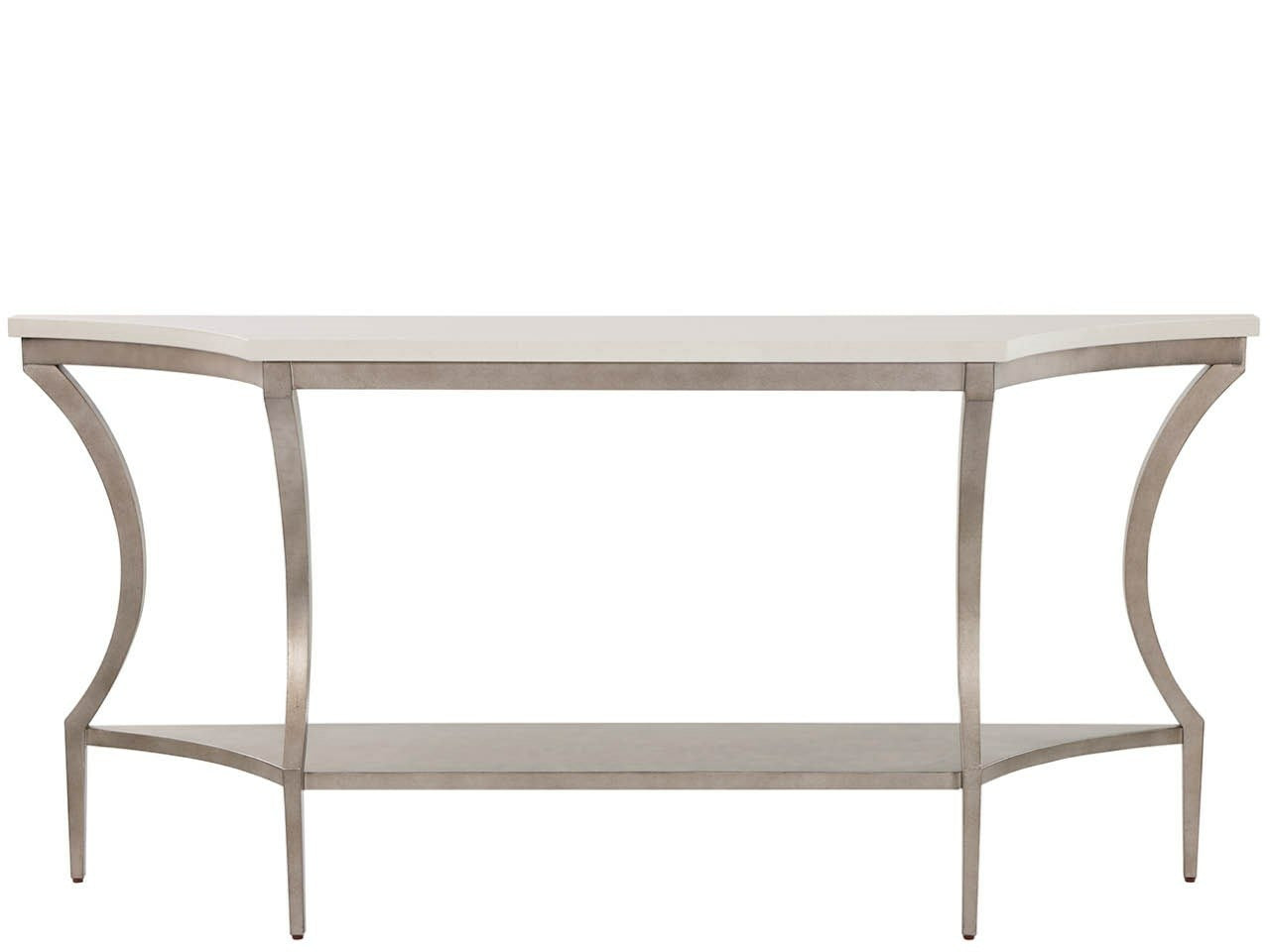 Birchaven Aged Pewter/White Console Table