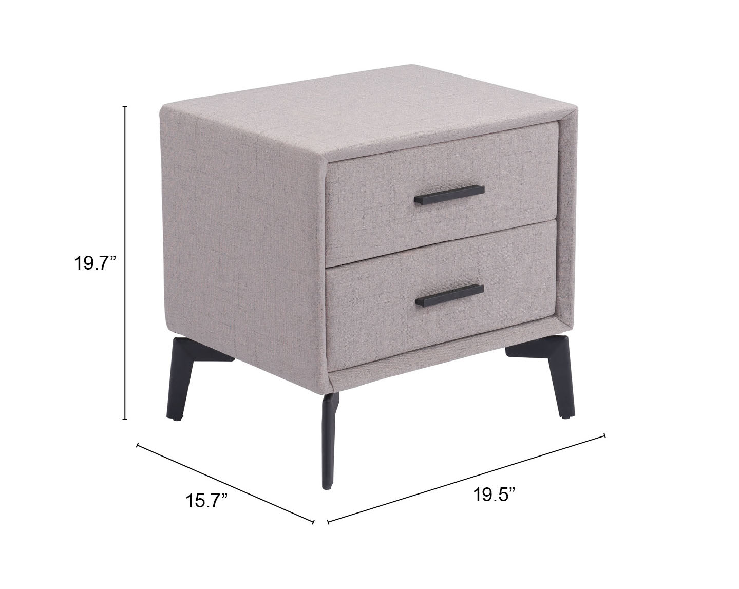 Halle Gray Side Table