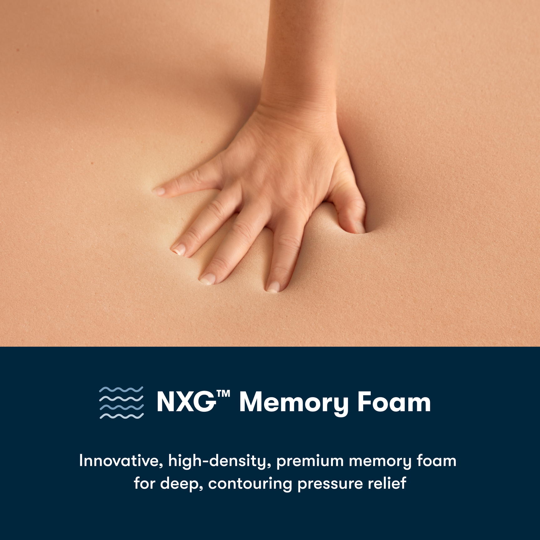 iSeries NXG 1500 Hybrid Firm 12" Dark Blue Hybrid Twin XL Firm Mattress - Ornate Home