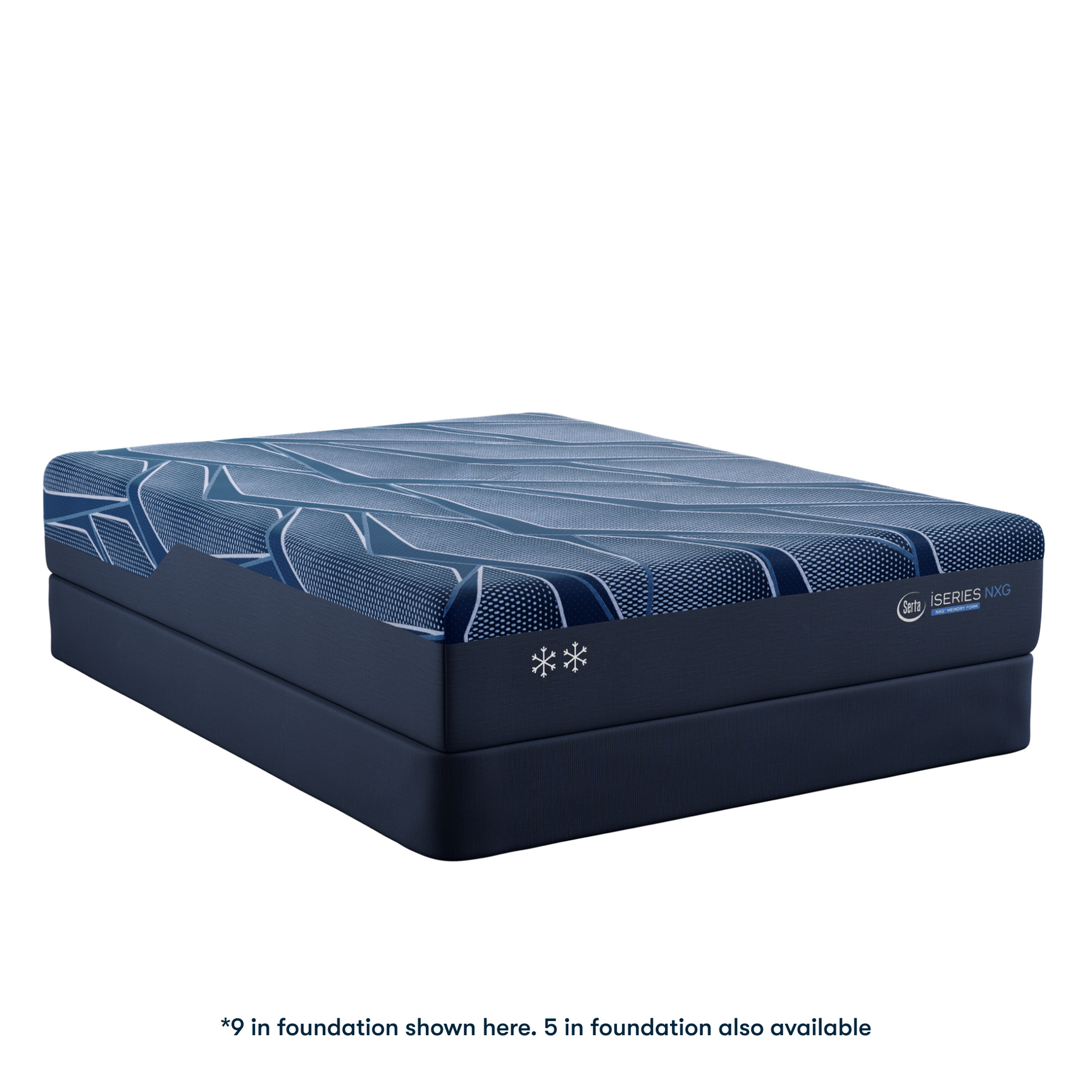 iSeries NXG 2500 Plush 12.5" Dark Blue Memory Foam Full Plush Mattress - Ornate Home