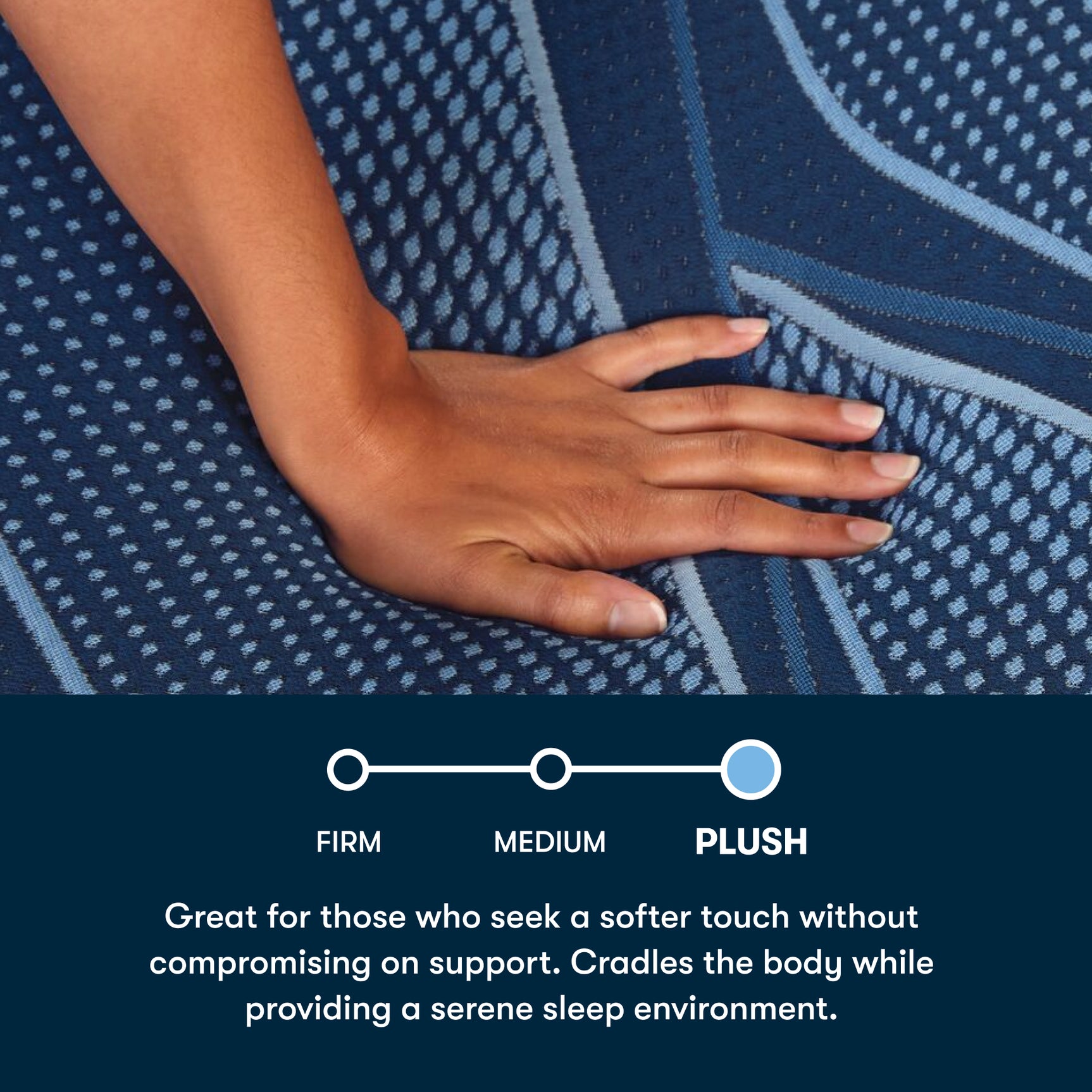 iSeries NXG 4500 Hybrid Plush 13.5" Dark Blue Hybrid Split Head King Plush Mattress - Ornate Home