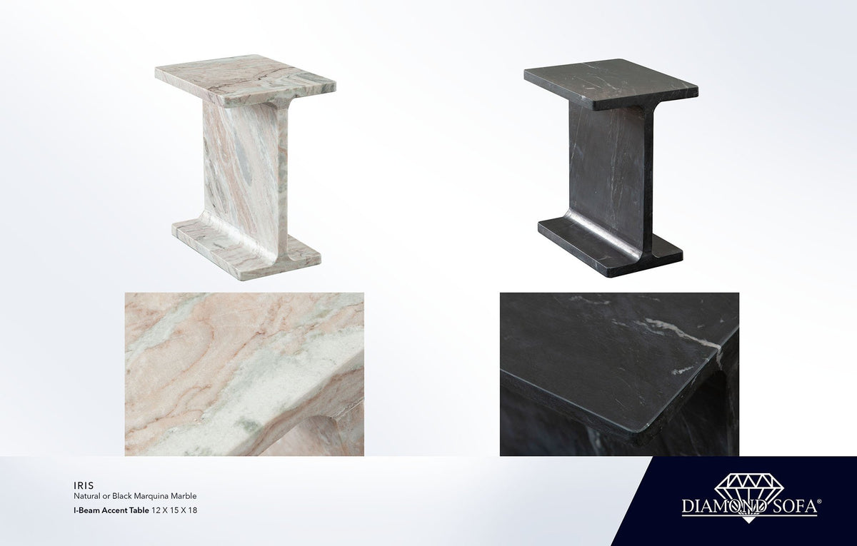 Iris Marble Side Table - Ornate Home