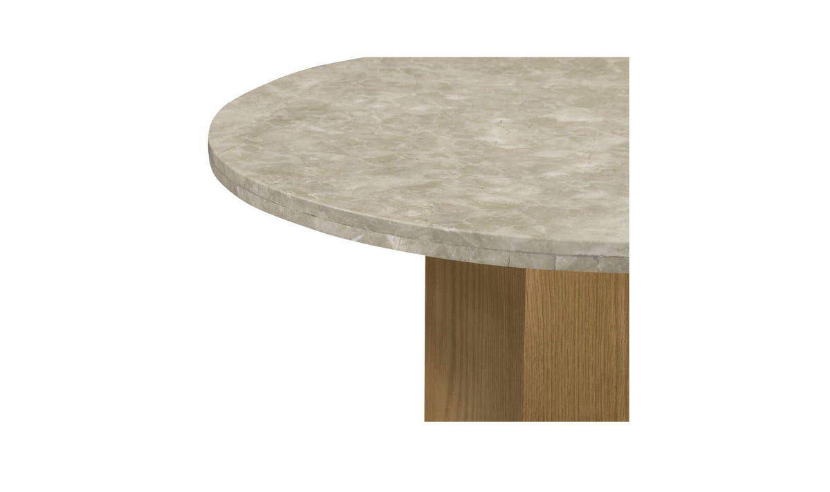 Brando Grey Marble Small Dining Table Silk