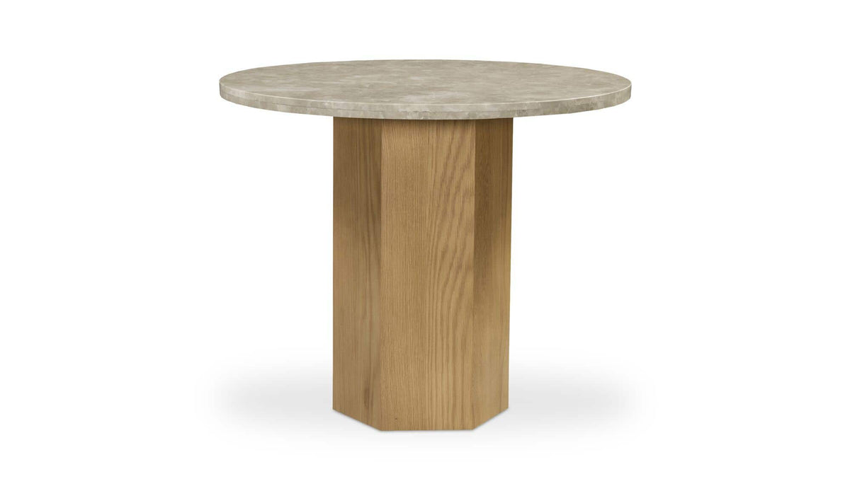 Brando Grey Marble Small Dining Table Silk