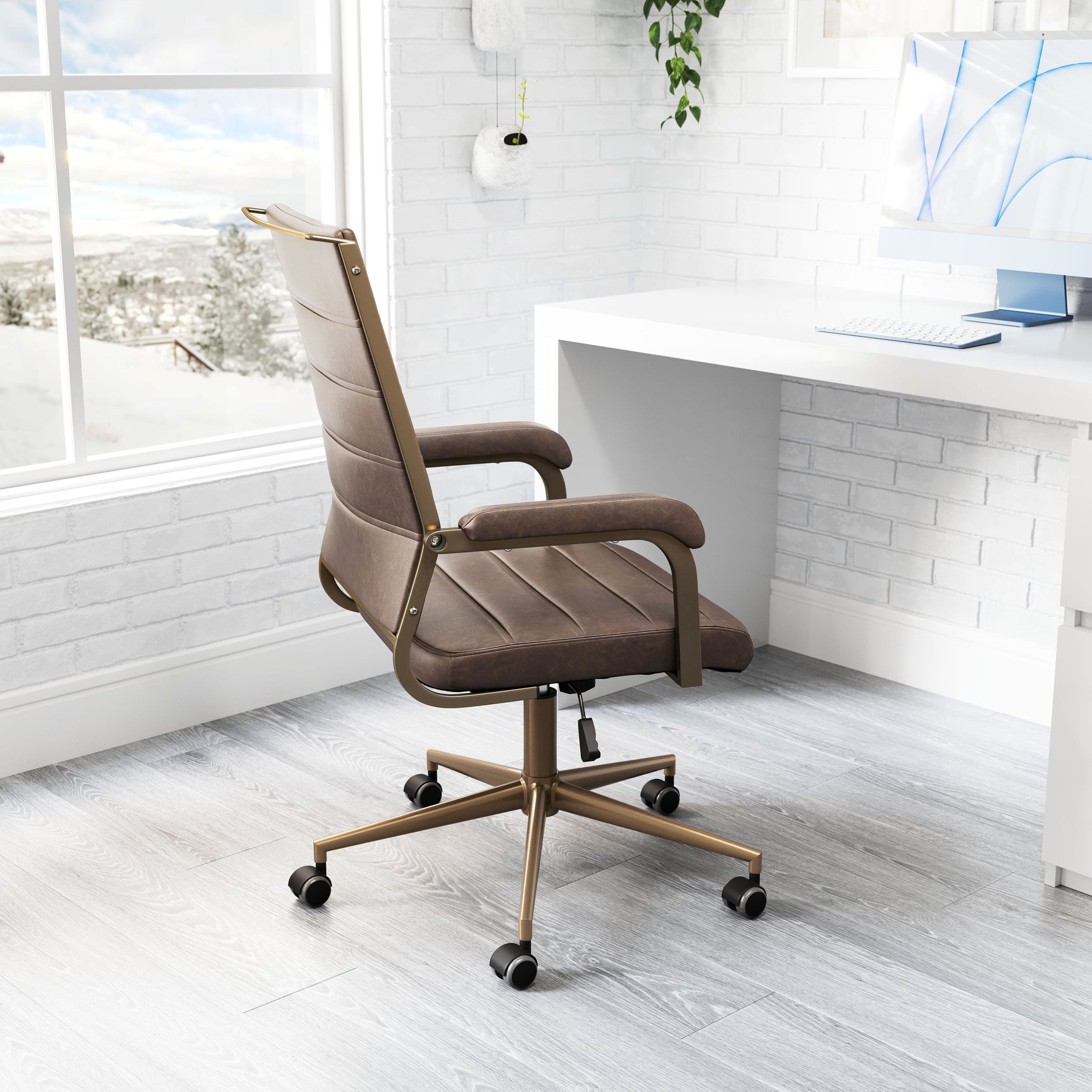 Auction Espresso Office Chair