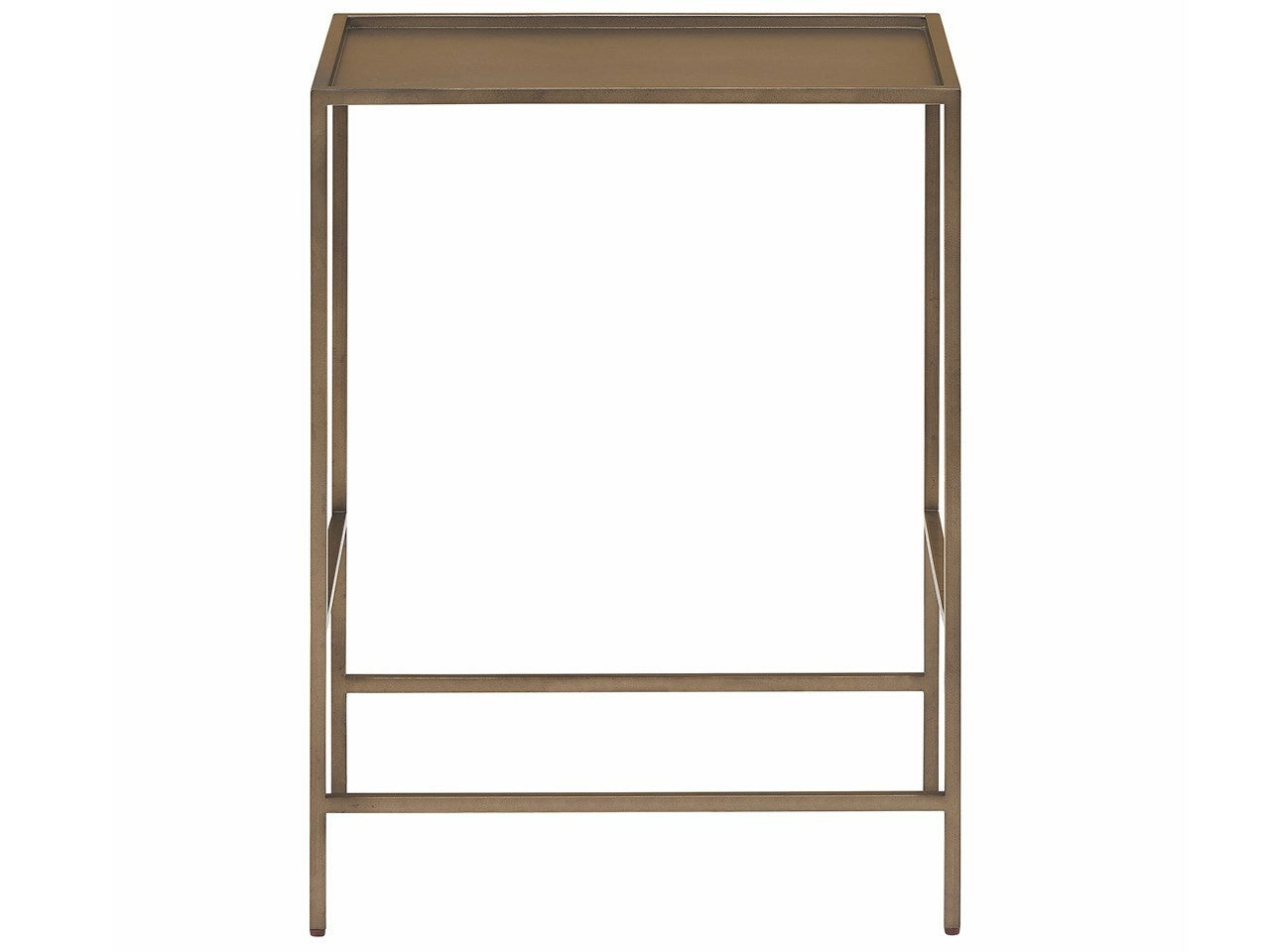Montclair Smoked Gold Metal Side Table