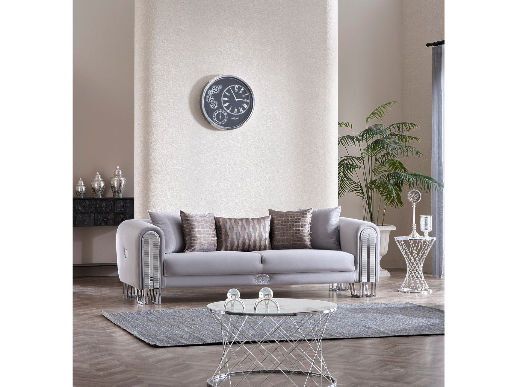 Kapadokya Grey Stationary Sofa