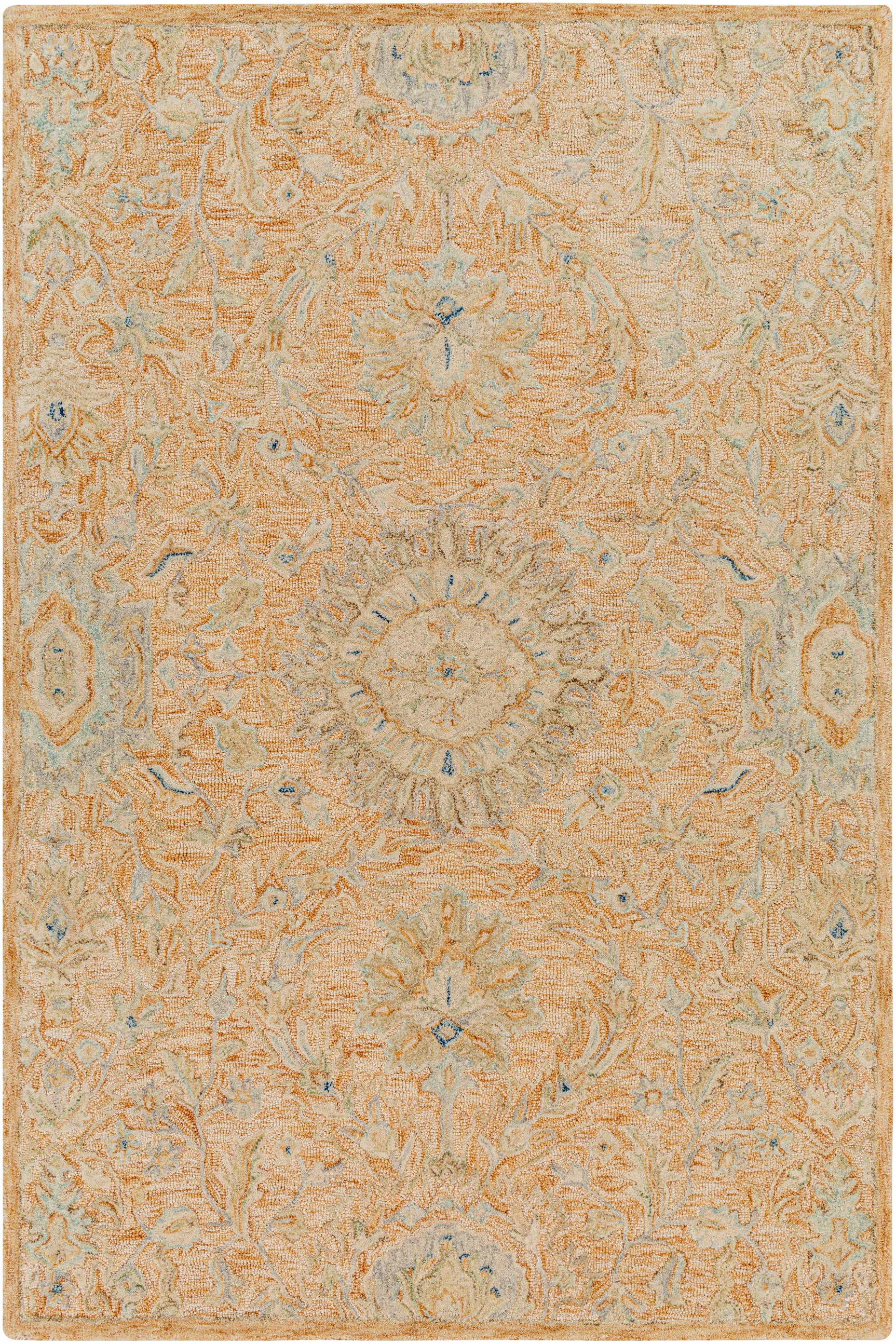 Lonoy 2x3 Small Coral Wool Carpet - Clearance