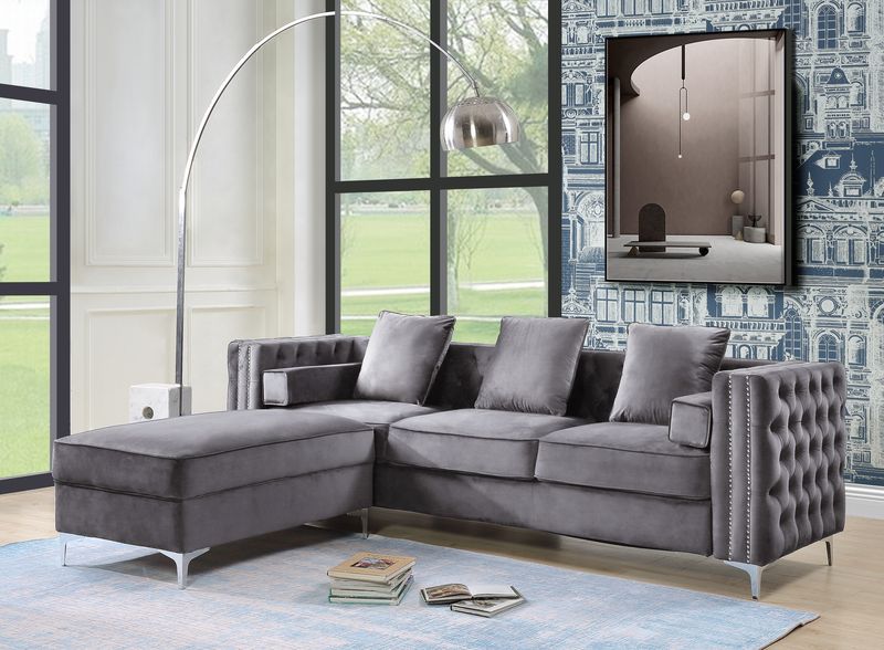Bovasis Gray Ottoman