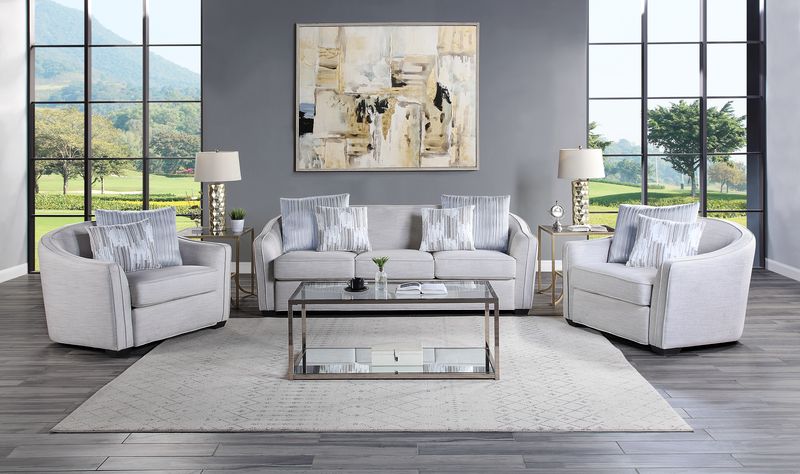 Mahler II Beige Chair w/ 2 Pillows