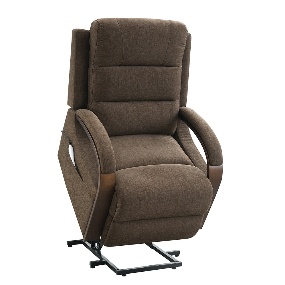 Kayla Chocolate Power Recliner w/Lift & Heating & Massage