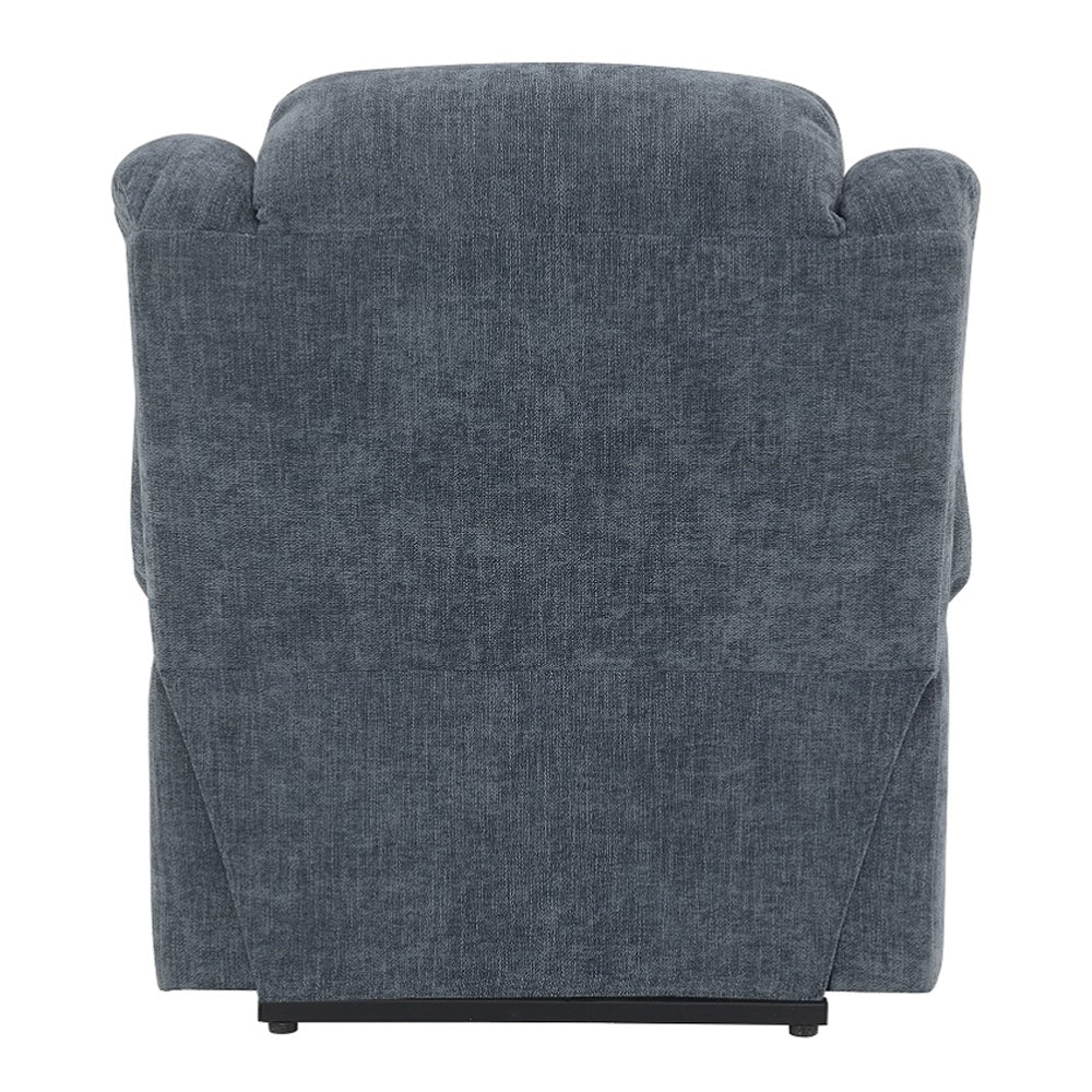 Omarion Blue Power Recliner w/ Lift, Heating & Massage