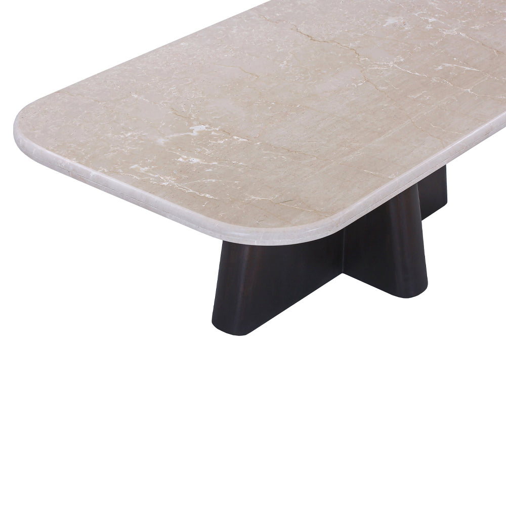 Jacory BottIcino Natural Marble Top/ Espresso Coffee Table