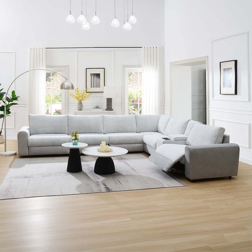 Tarrance Gray Modular Power Reclining Sectional