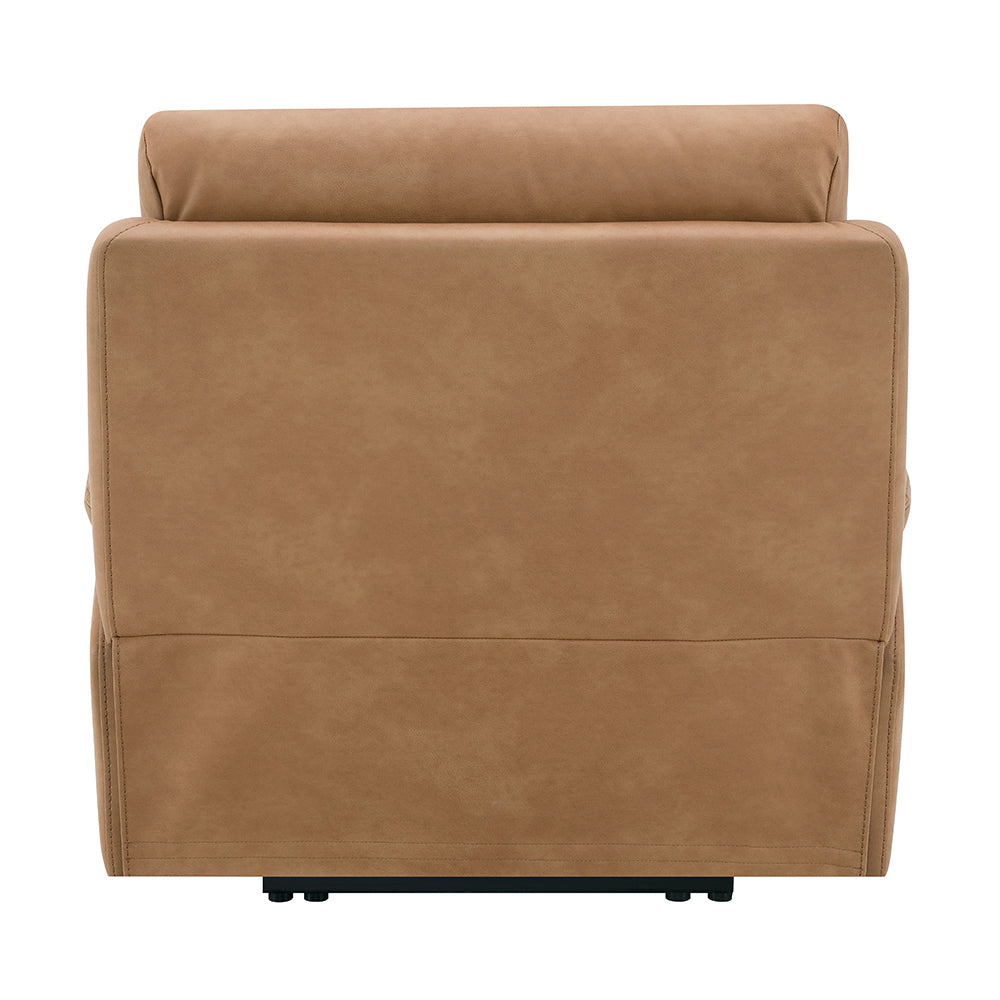Chavis Brown Power Motion Recliner w/USB & Power Headrest