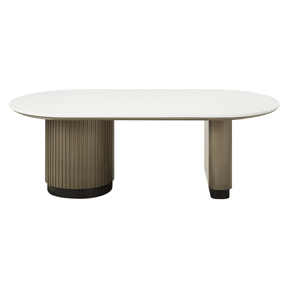 Clayten Engineering Top/Light Oak Coffee Table