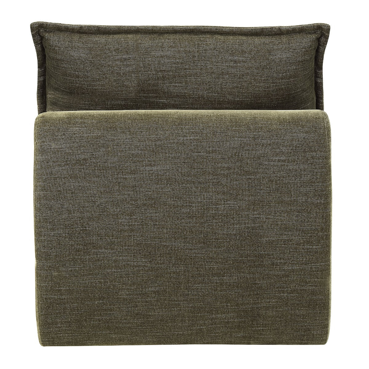 Leighton Green Modular - Armless Chair W/1 Pillow