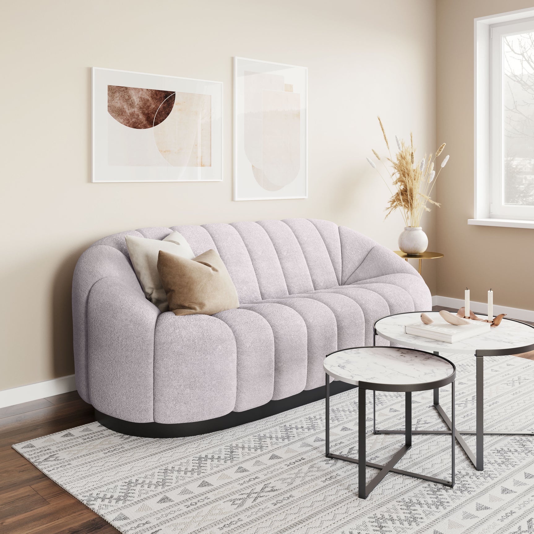 Bhutan Light Gray Sofa
