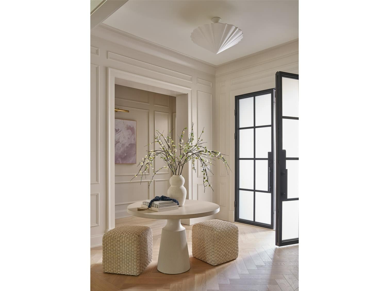Birchaven Willow/Taupe Pedestal Dining Table