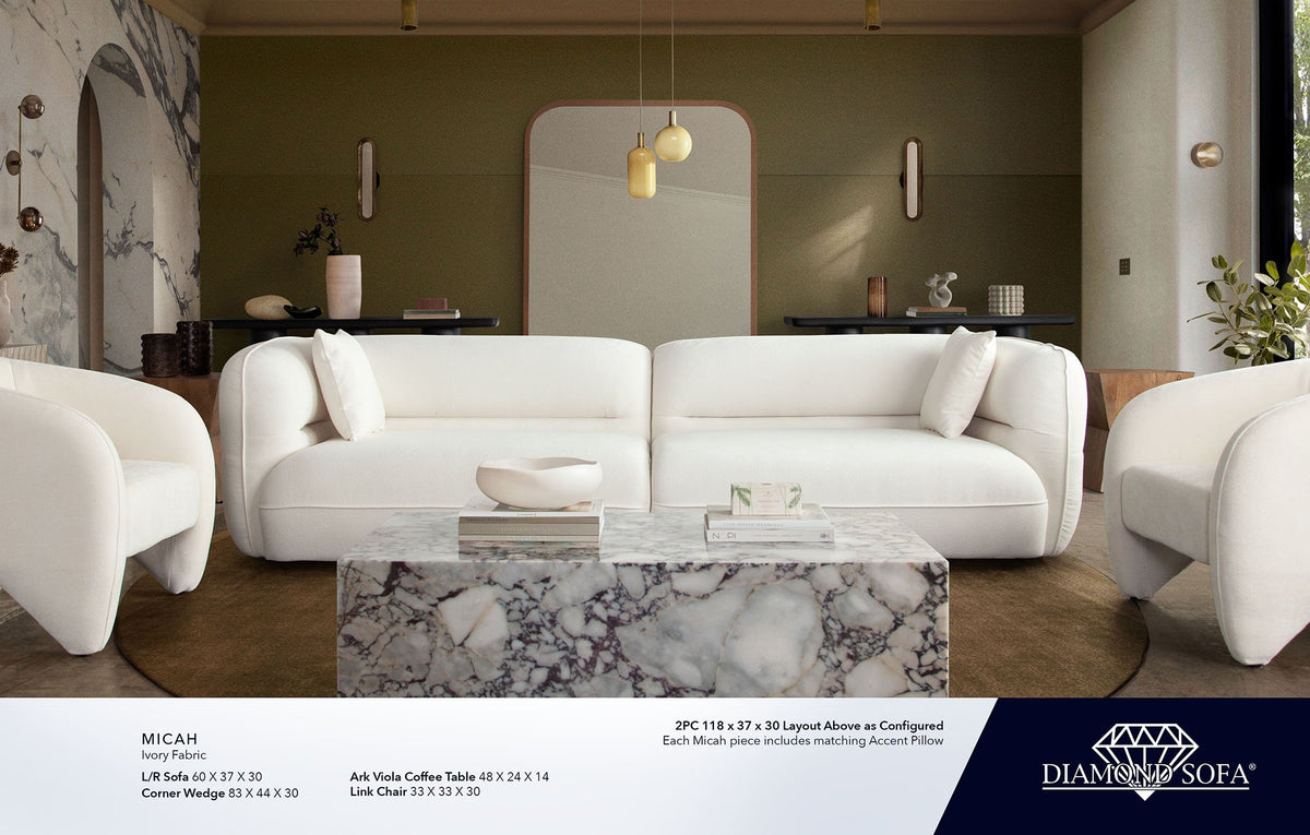 Ark Viola Marble Coffee Table - Ornate Home