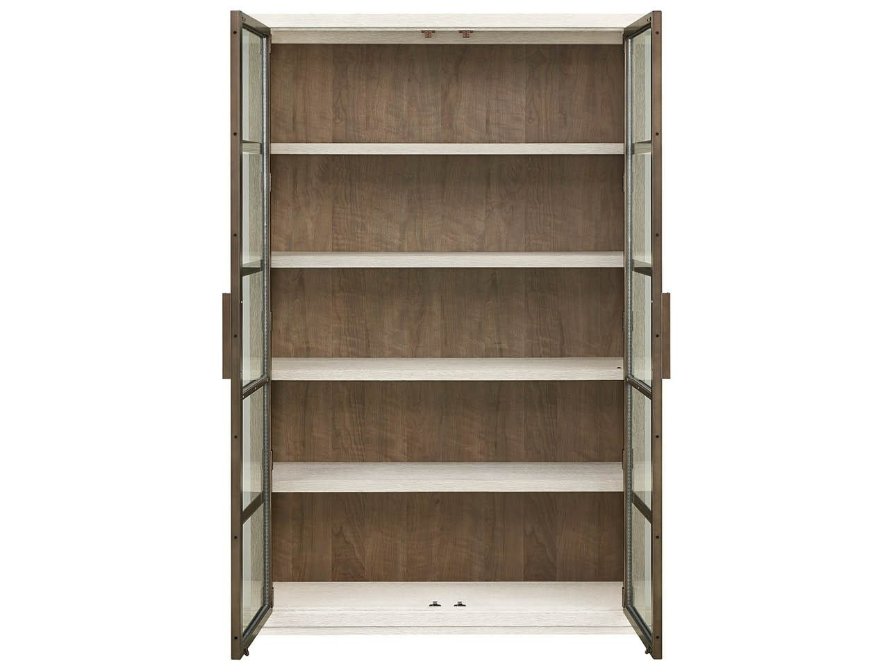 Modern Mist Oak Display Cabinet