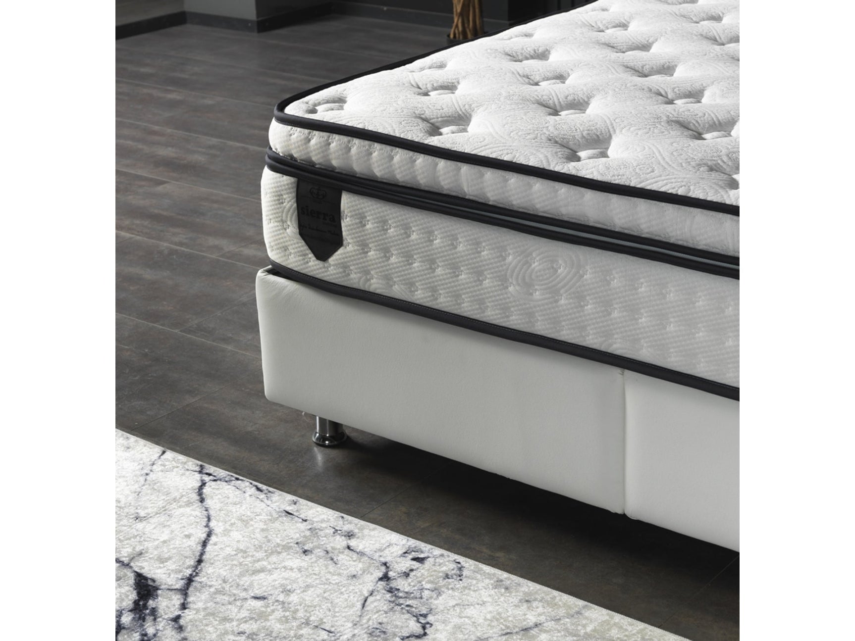 Nevada White Storage Bed With Headboard