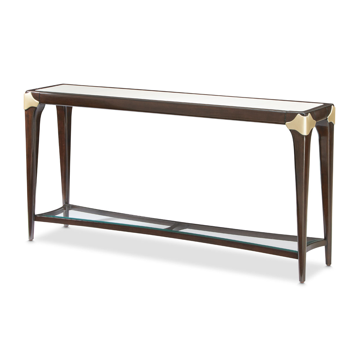 Paris Chic Espresso Console Table
