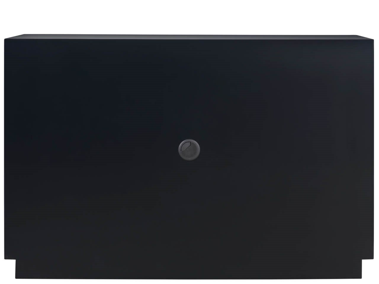 Cosmo Matte Black 48" Wide Two-Door Chest With Pyrite Texture