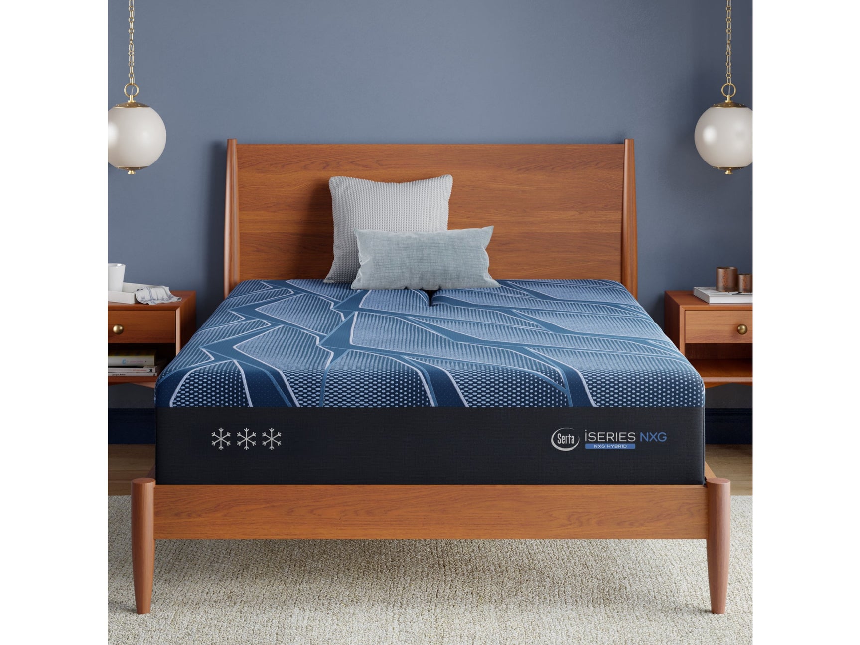 iSeries NXG 3500 Hybrid Medium 13.5" Dark Blue Hybrid Queen Medium Mattress
