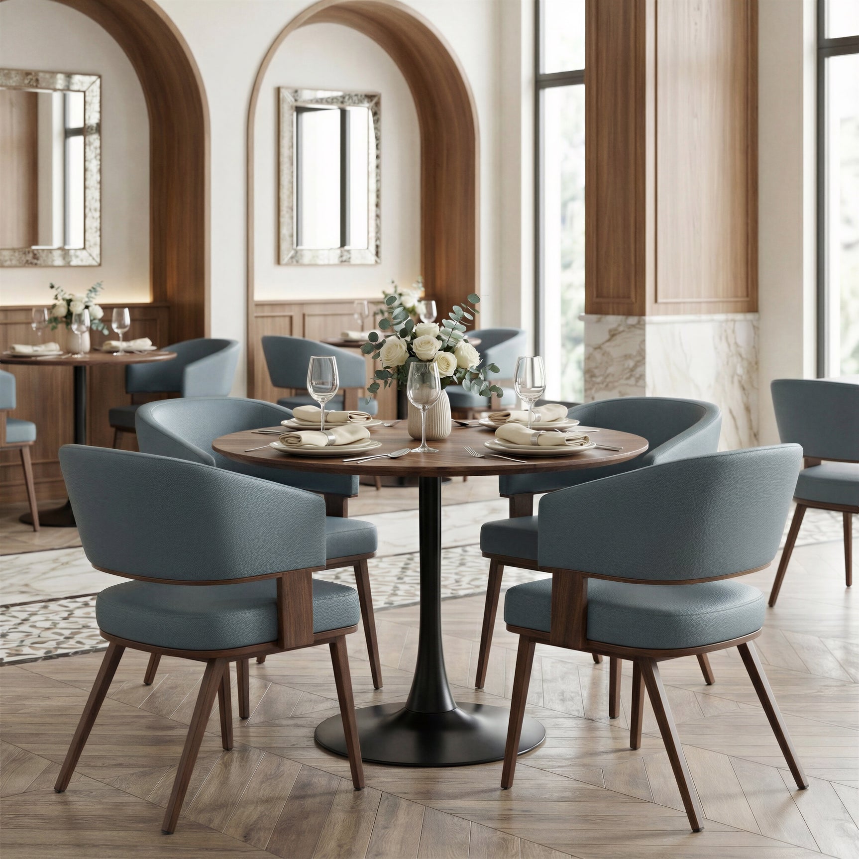 Opus Brown & Black Dining Table