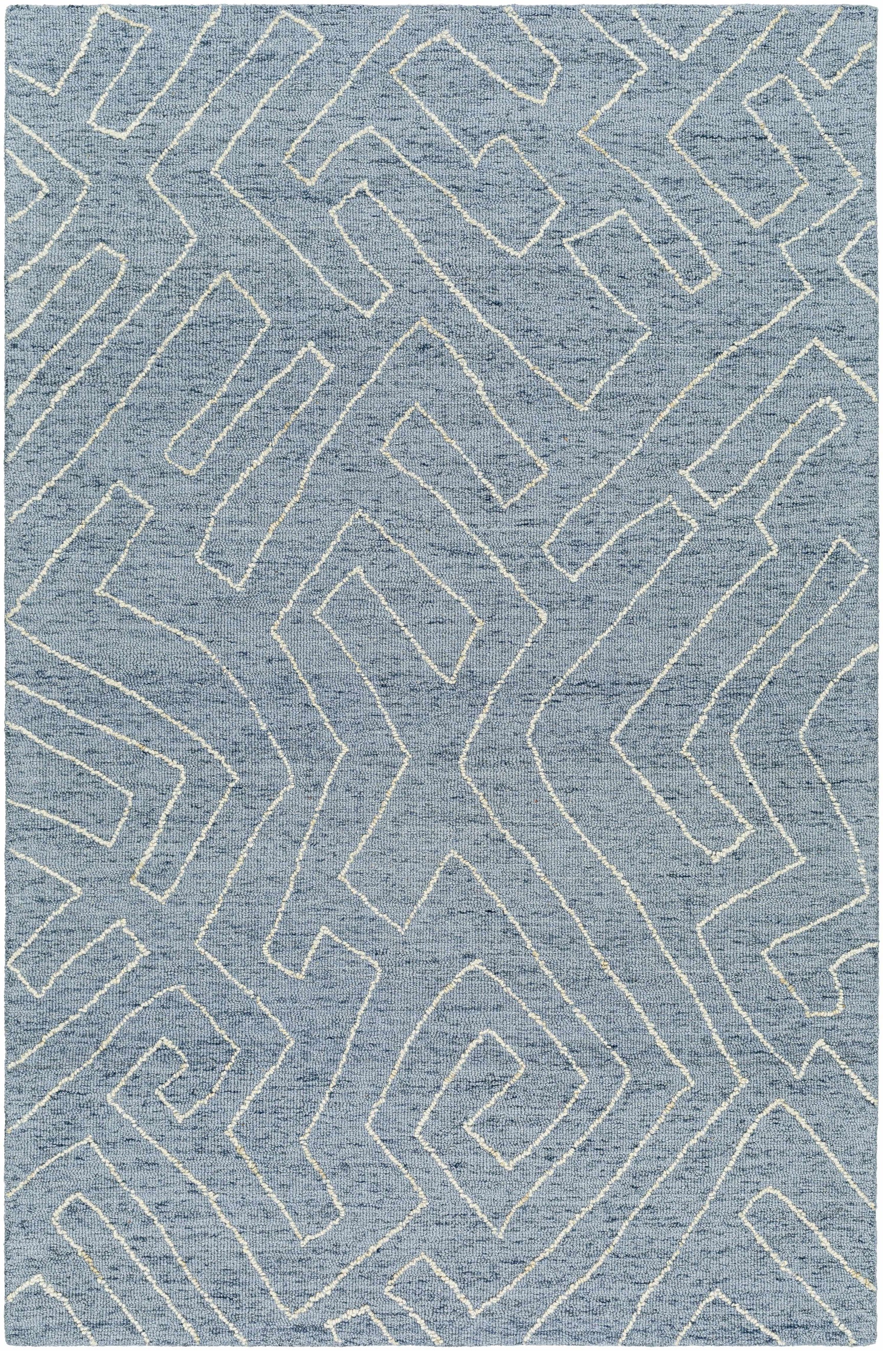 Raffi Slate Blue Area Rug - Clearance