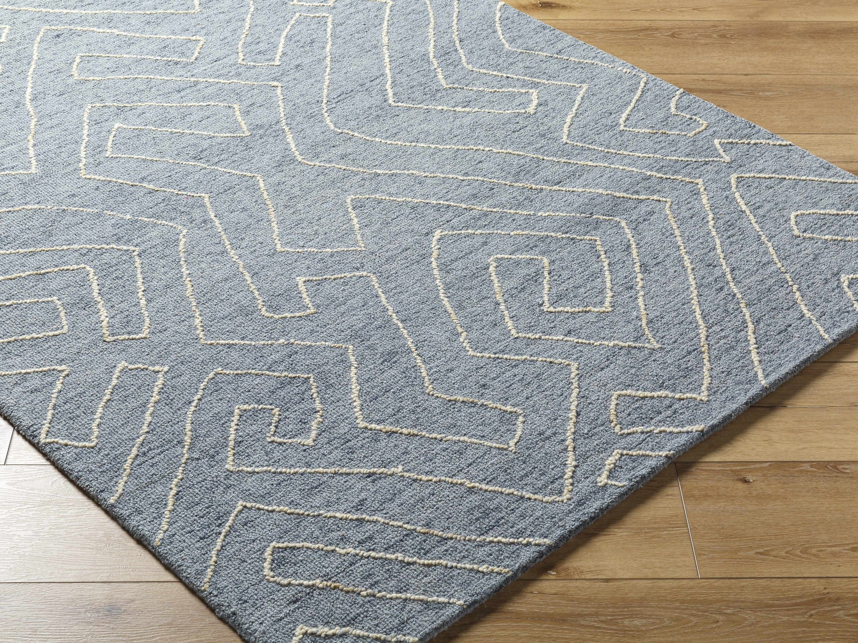 Raffi Slate Blue Area Rug - Clearance