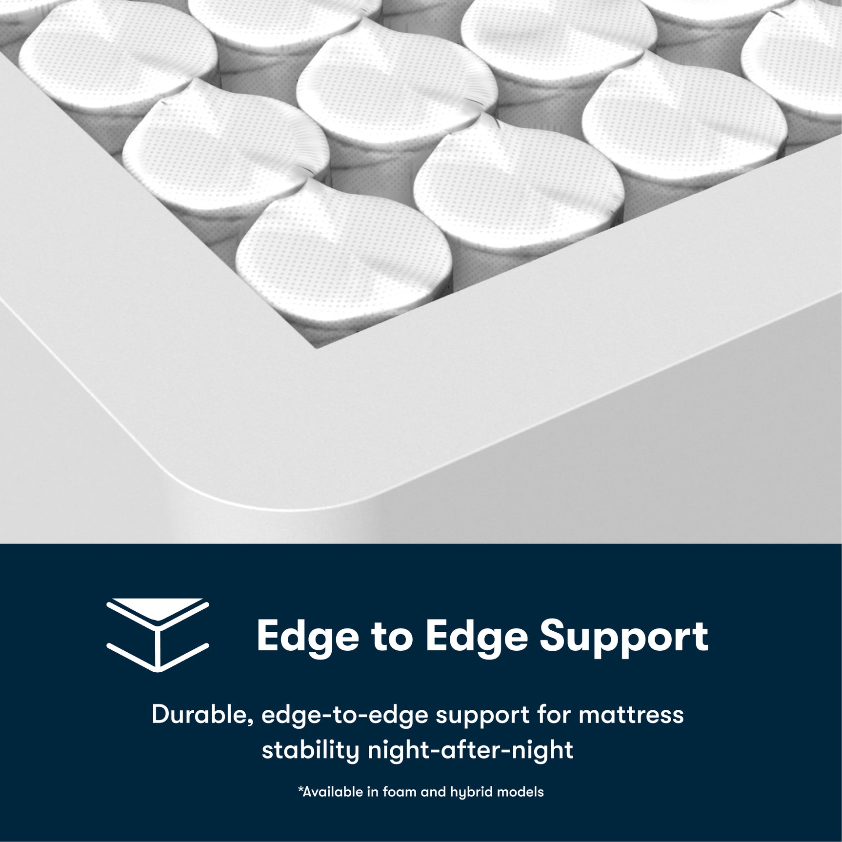 iSeries NXG 3500 Hybrid Medium 13.5" Dark Blue Hybrid King Split Head Medium Mattress