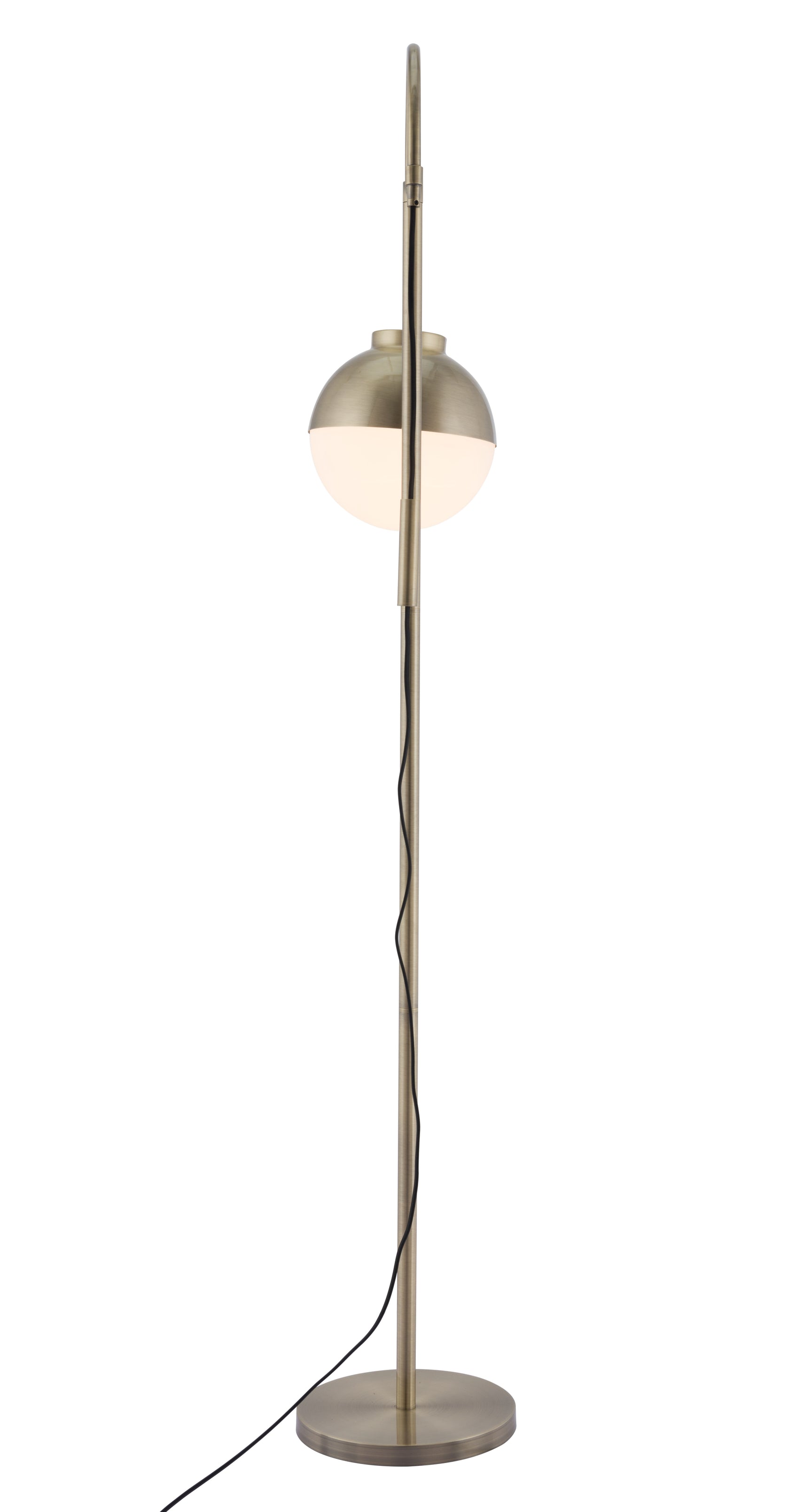 Waterloo White & Bronze Floor Lamp
