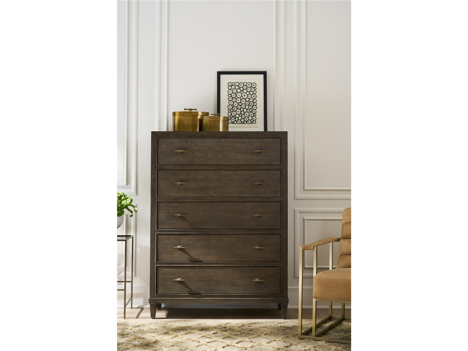 Montclair Cocoa Five Drawers Chest