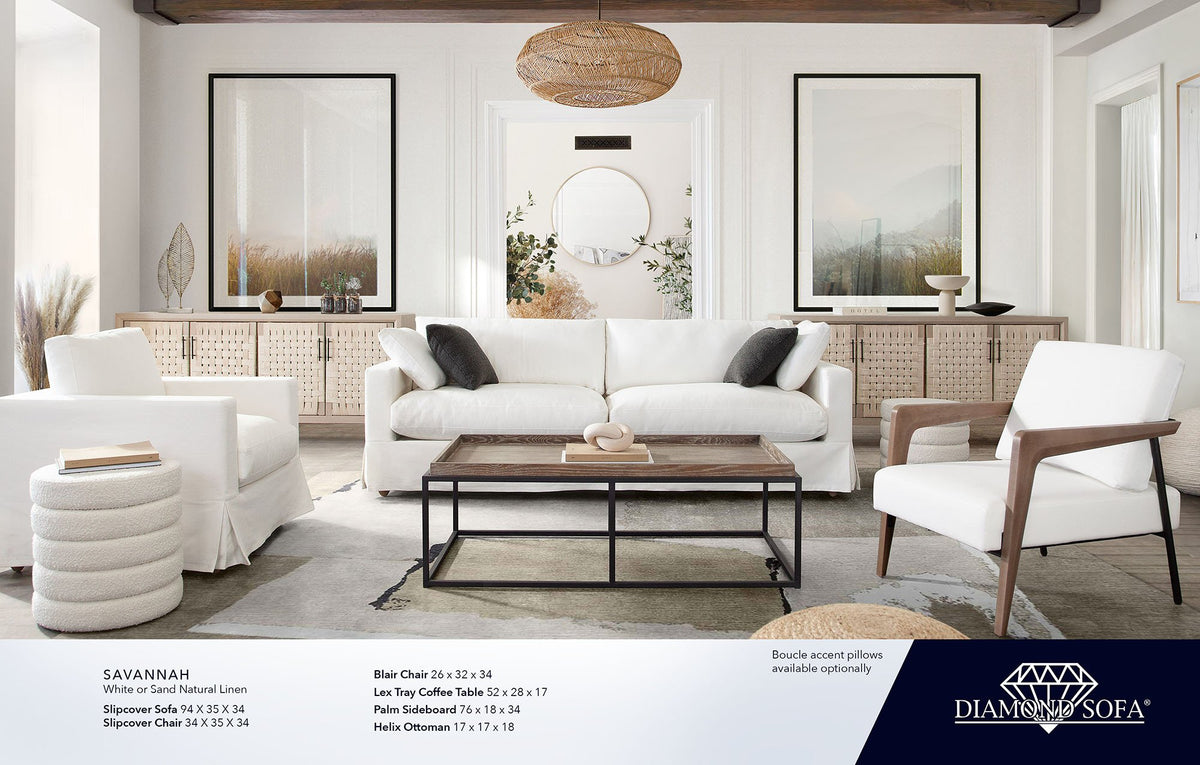 Savannah Linen Sofa - Ornate Home