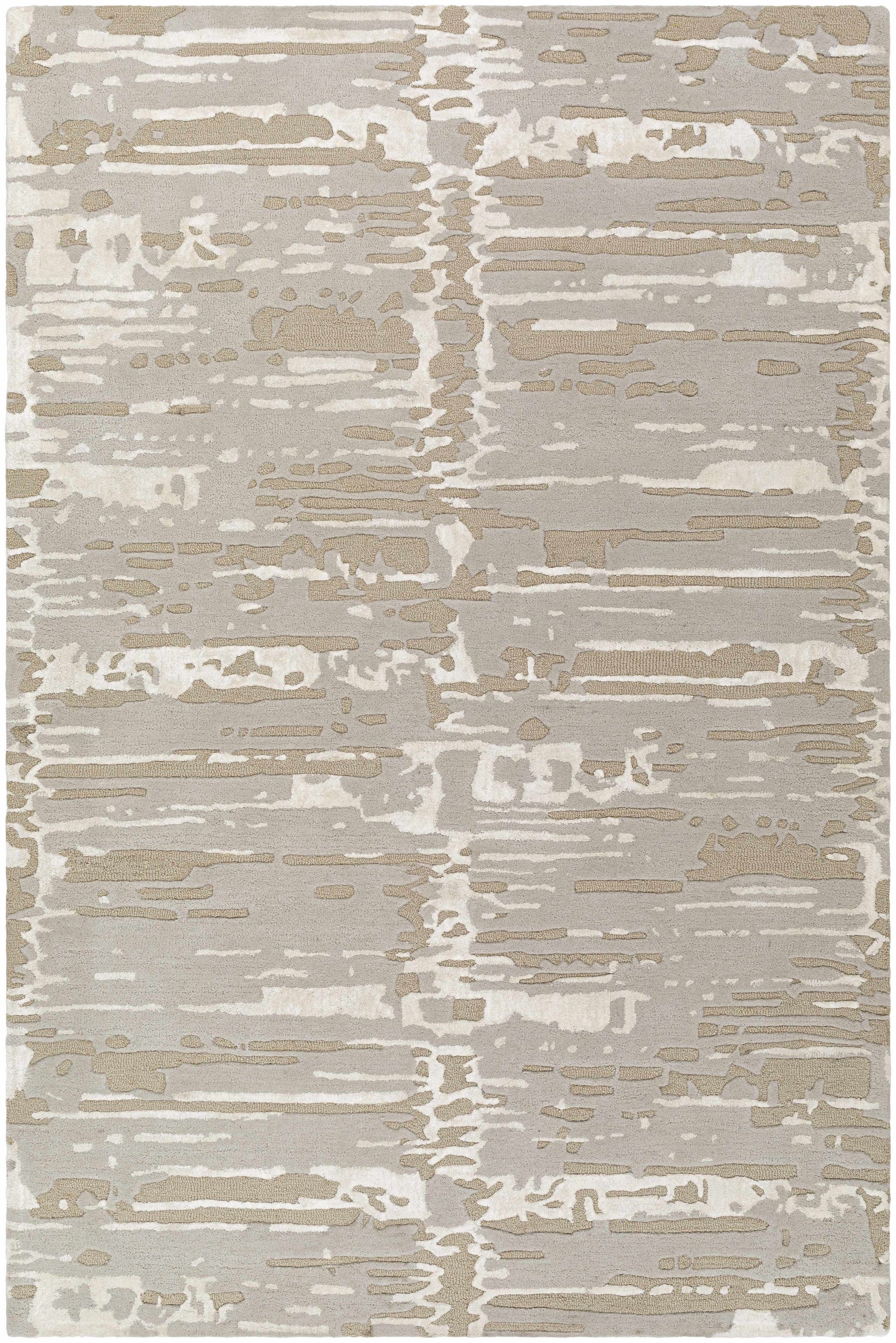 Kadin Gray Abstract Area Rug - Clearance