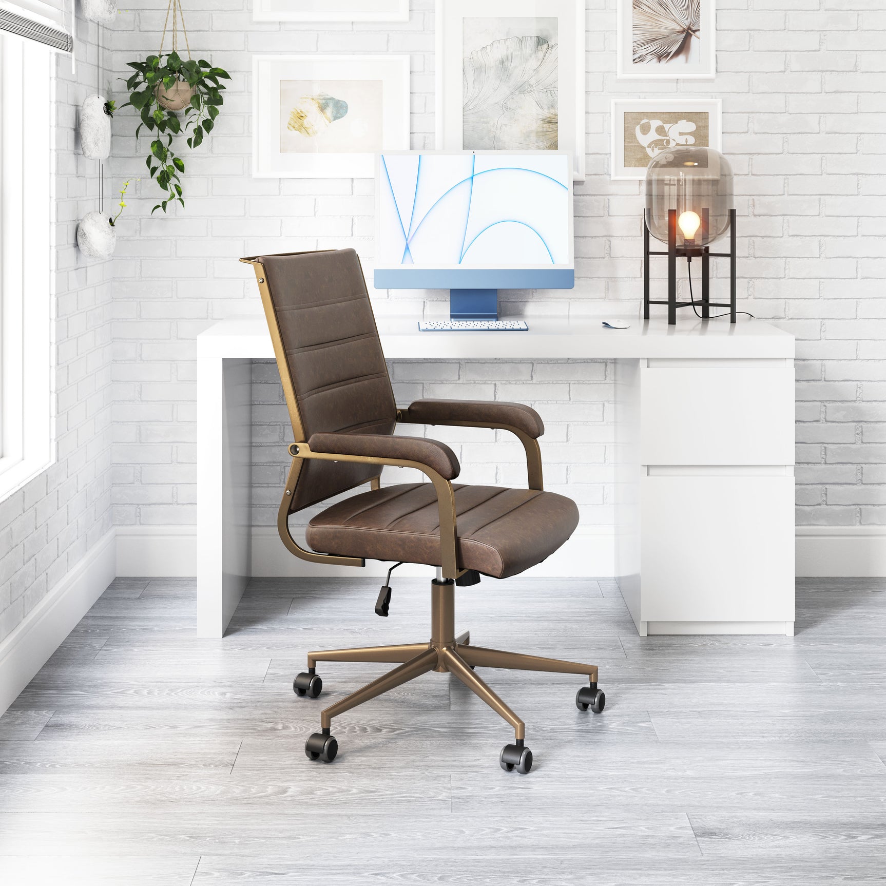 Auction Espresso Office Chair