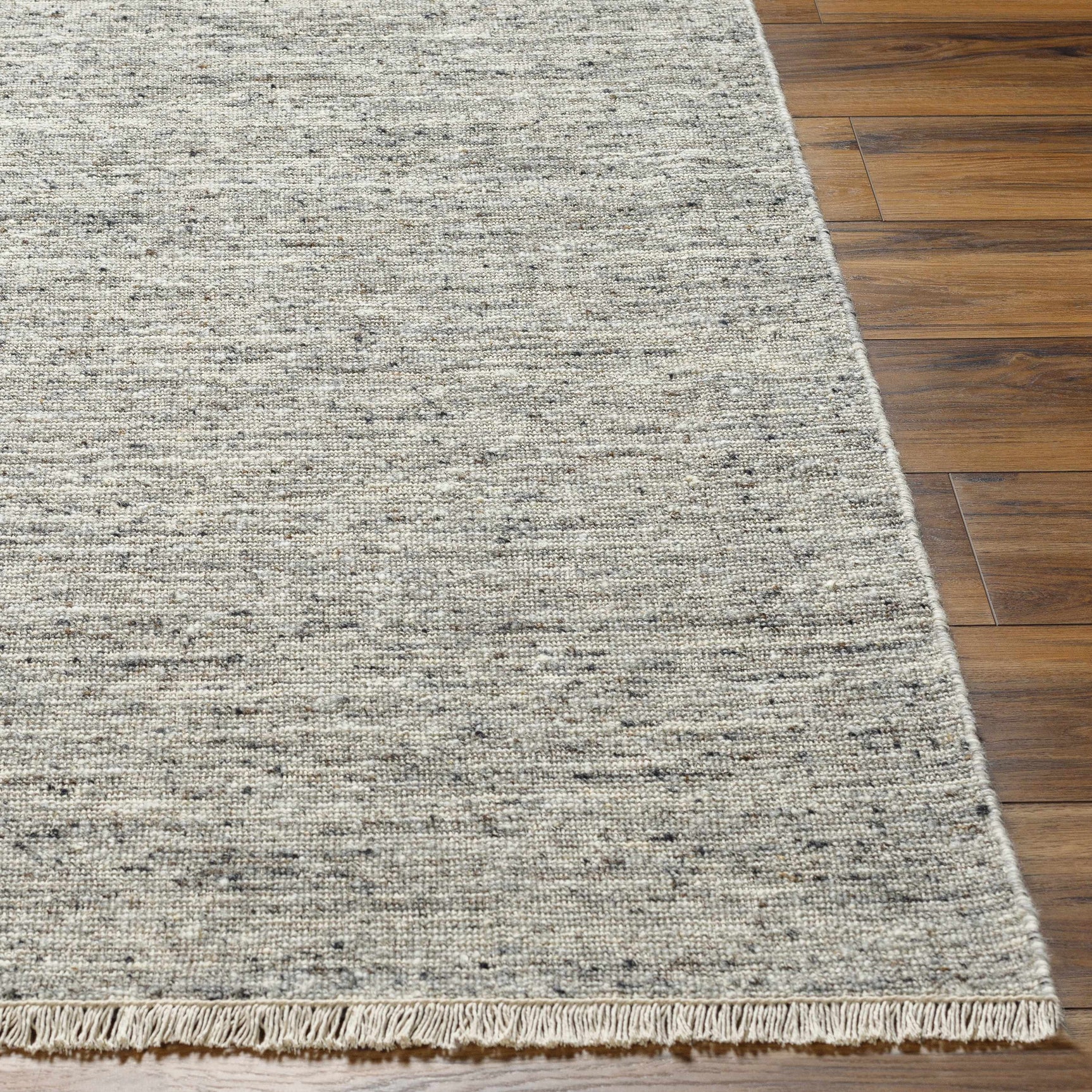 Kylee Gray Wool Area Rug - Clearance
