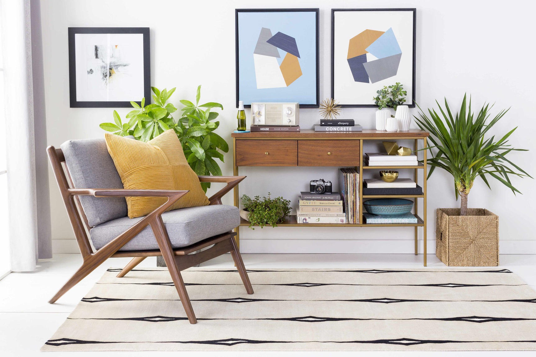 Smartt Beige&Black Premium Wool Rug - Clearance