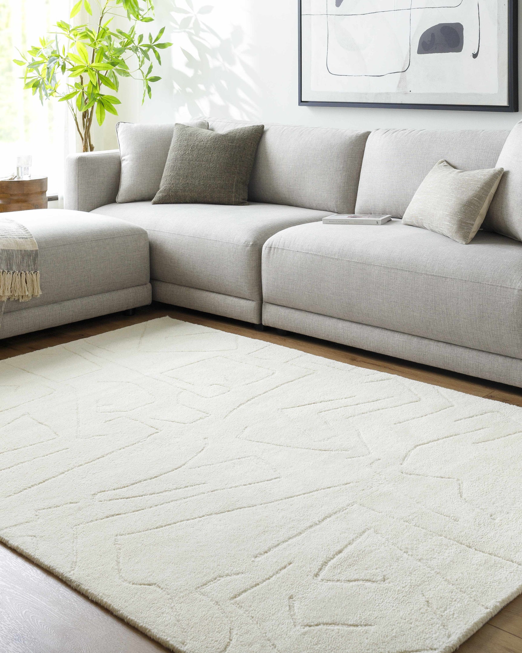 Mony Ivory Area Rug - Clearance