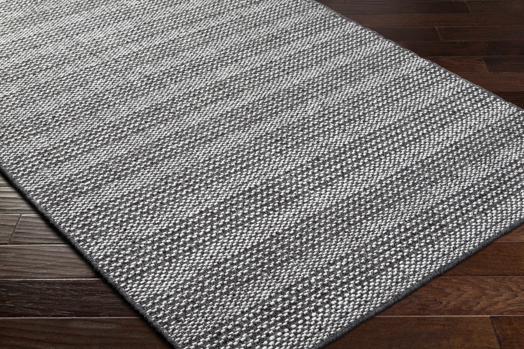 Lonan Black Hand Loomed Area Rug - Clearance