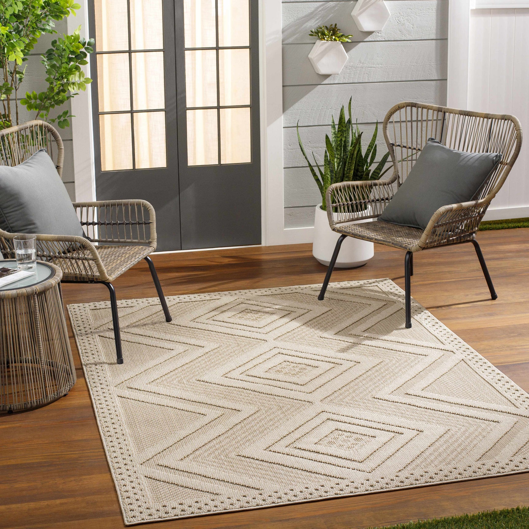 Aimee Lambswool Outdoor Area Rug - Clearance
