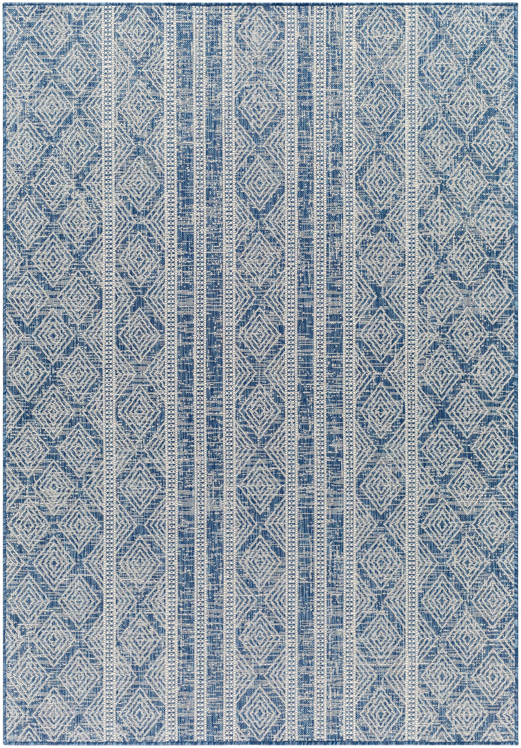 Gavin Blue Durable Outdoor Rug - Clearance