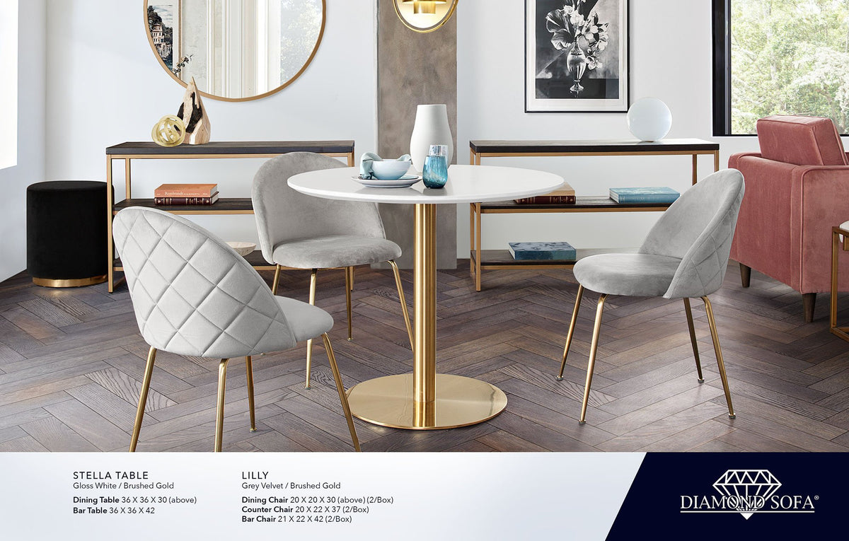 Stella White Dining Table - Ornate Home
