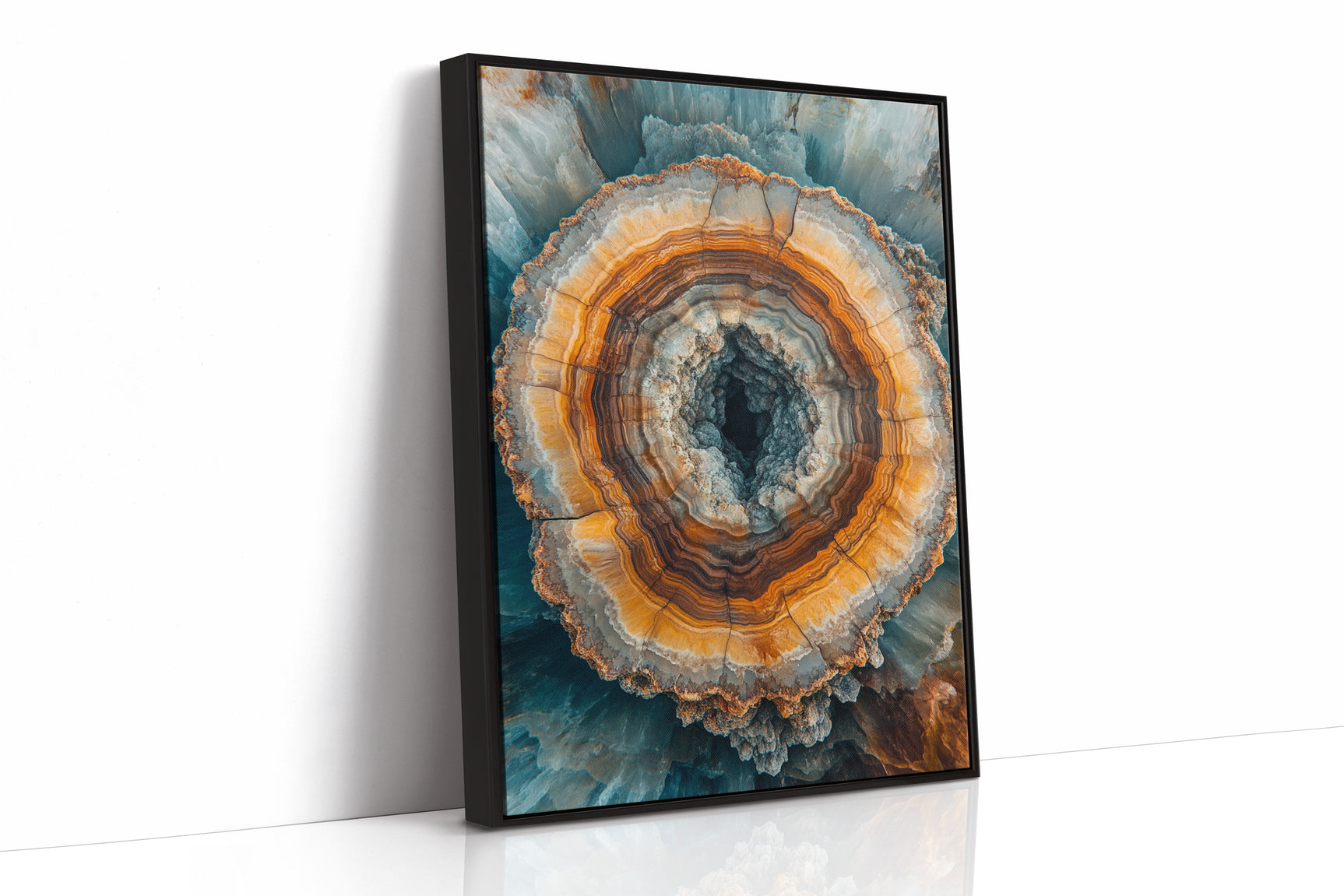 Ethereal Geode - Earthy Abstract Art