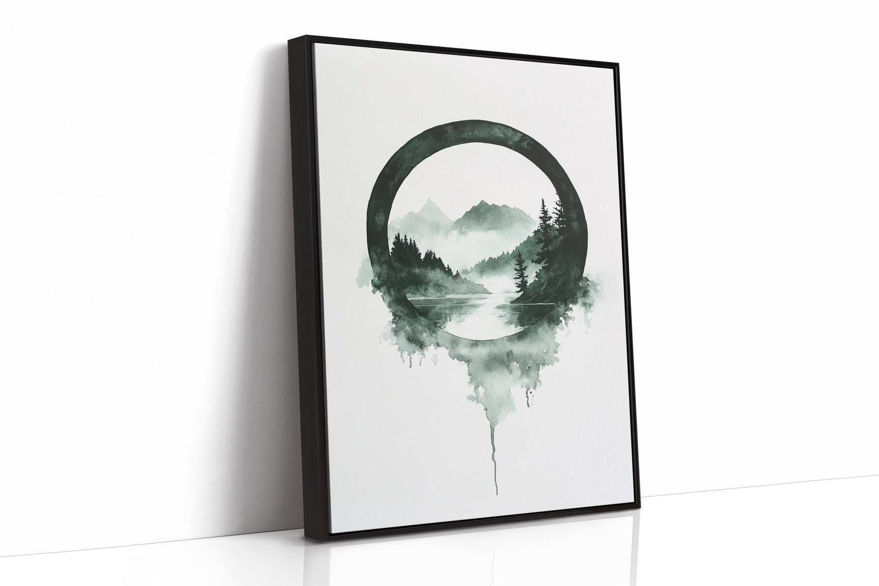 Tranquil Wilderness - Minimalist Forest Art