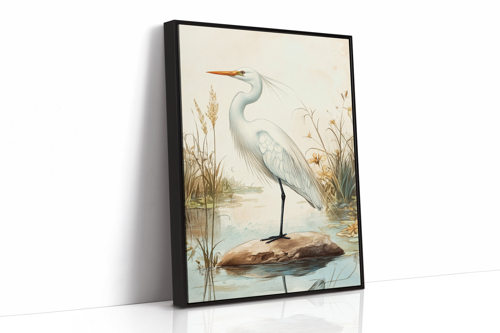 Tranquil Heron Reverie