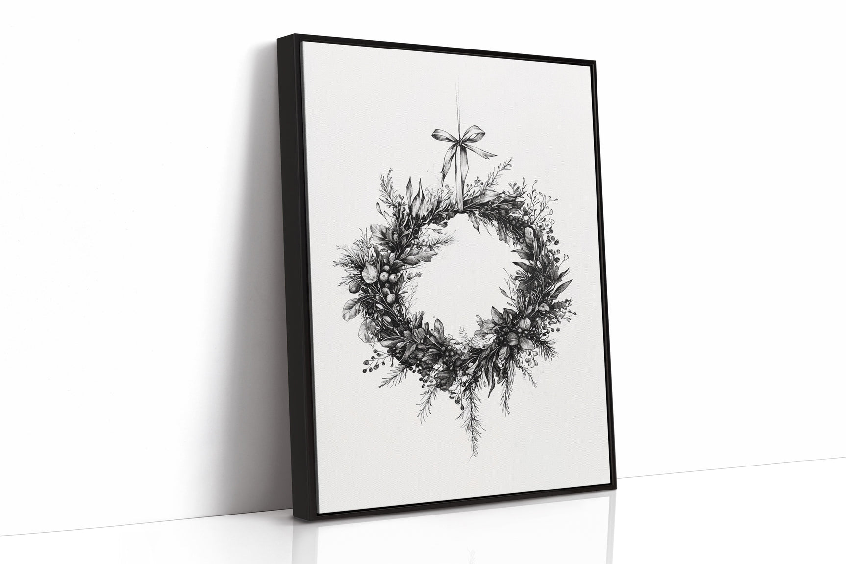 Monochromatic Wreath in Winter